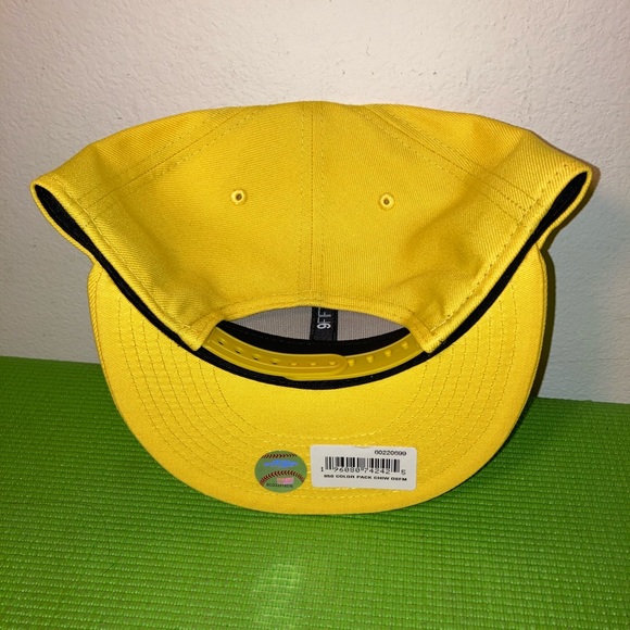 Men's New Era Yellow Chicago White Sox Spring Color Pack 9FIFTY Snapback Hat - Picture 8 of 8